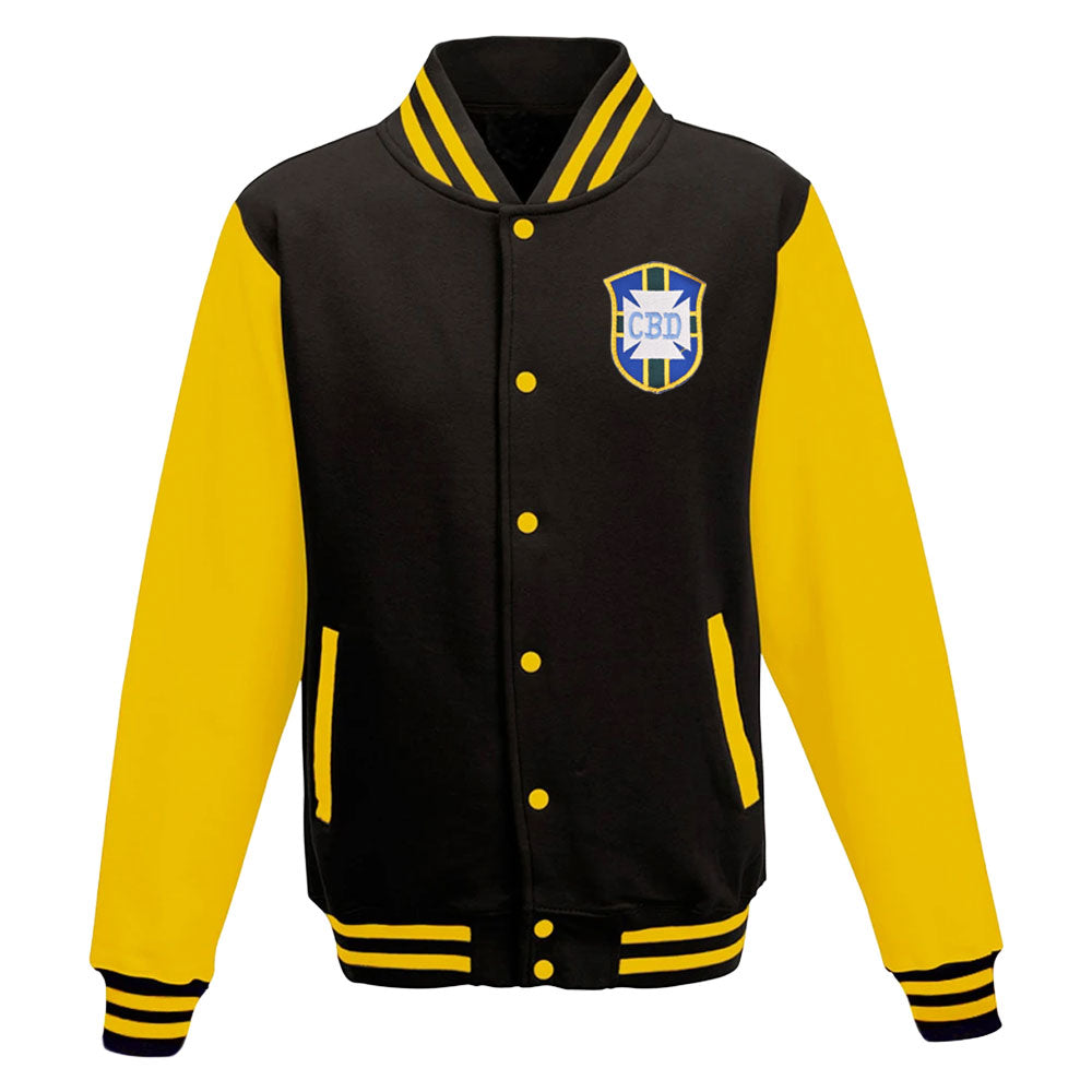 Brazil National Team College Baseball Jacket (Black)_0