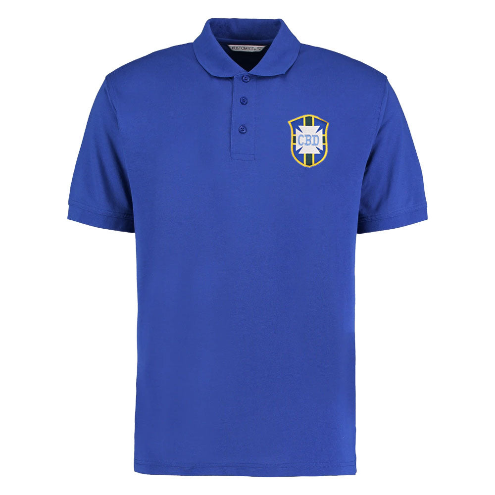 Brazil National Team Embroidered Polo Shirt (Royal Blue)_0