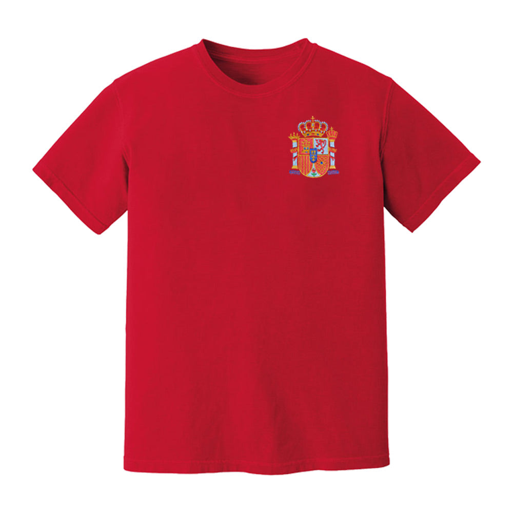 Spain National Team Embroidered Tee (Red)_0