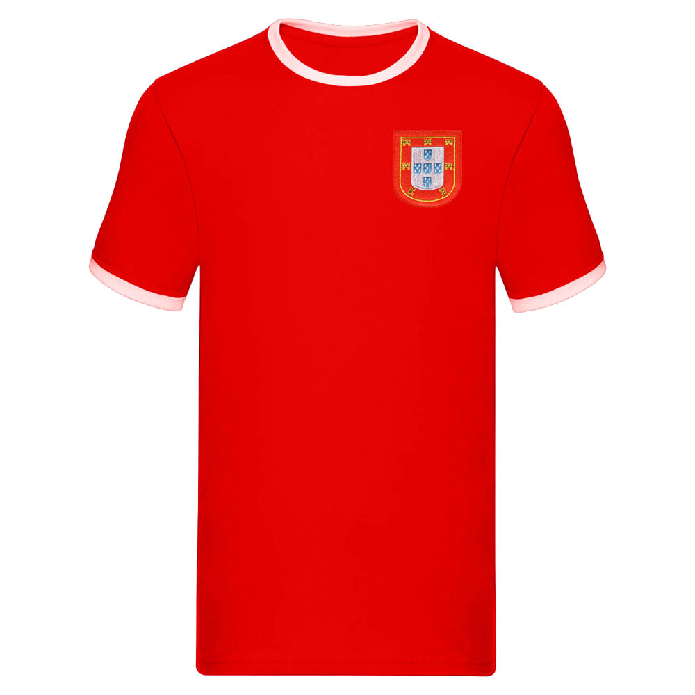 Portugal National Team Embroidered Ringer Tee (Red)_0