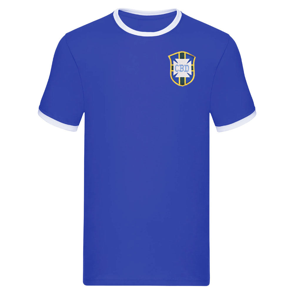 Brazil National Team Embroidered Ringer Tee (Royal Blue)_0