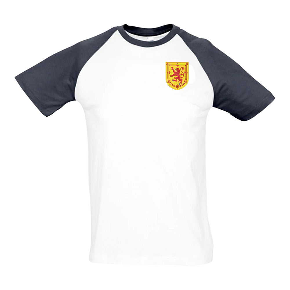 Scotland National Team Embroidered Contrast Tee (White)_0