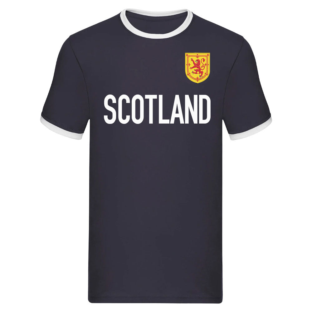 Scotland National Team Text Ringer Tee (Navy)_0