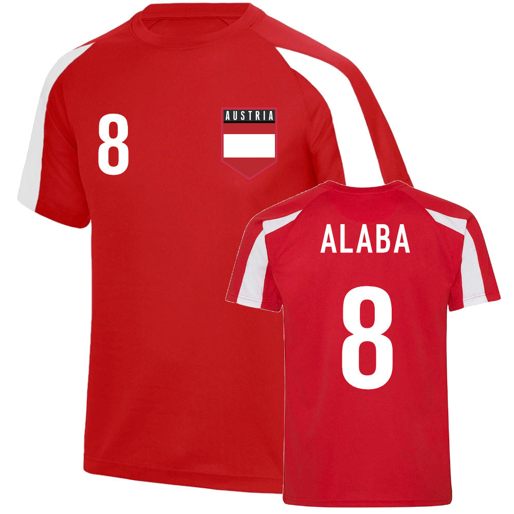 David Alaba Austria Sports Training Jersey_0