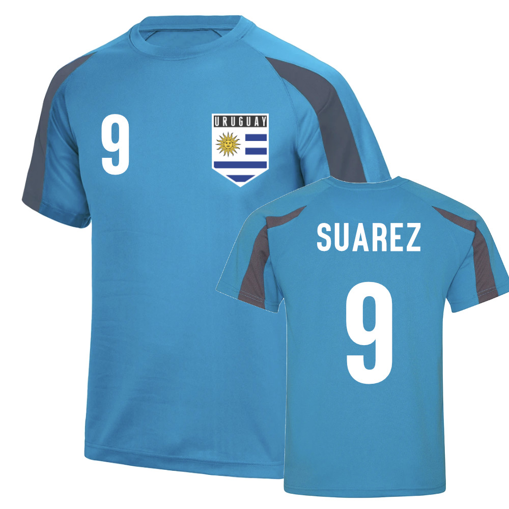 Luis Suarez Uruguay Sports Training Jersey (Sky Blue)_0