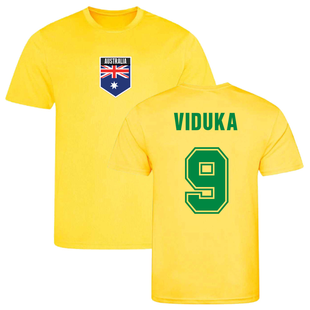 Mark Viduka Australia Training Jersey (Yellow)_0