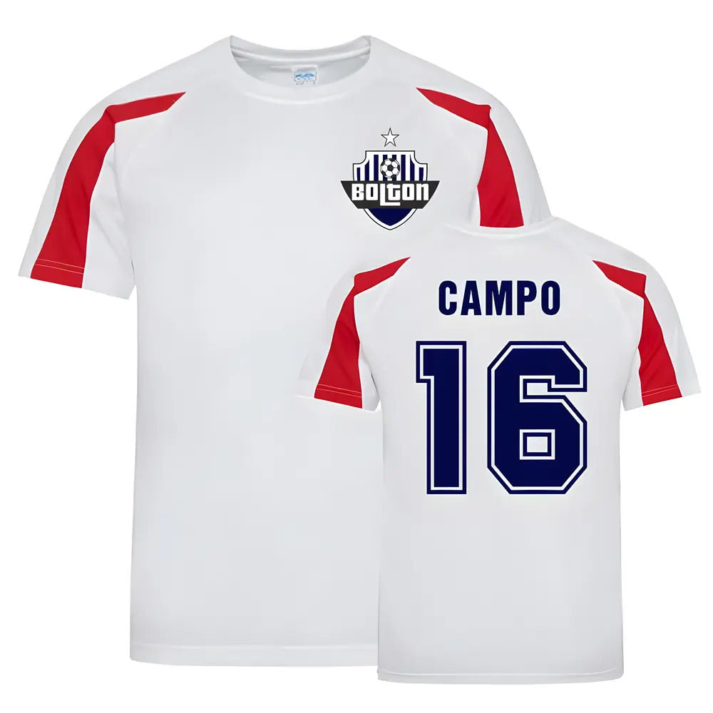 Ivan Campo Bolton Sports Training Jersey (White)_0