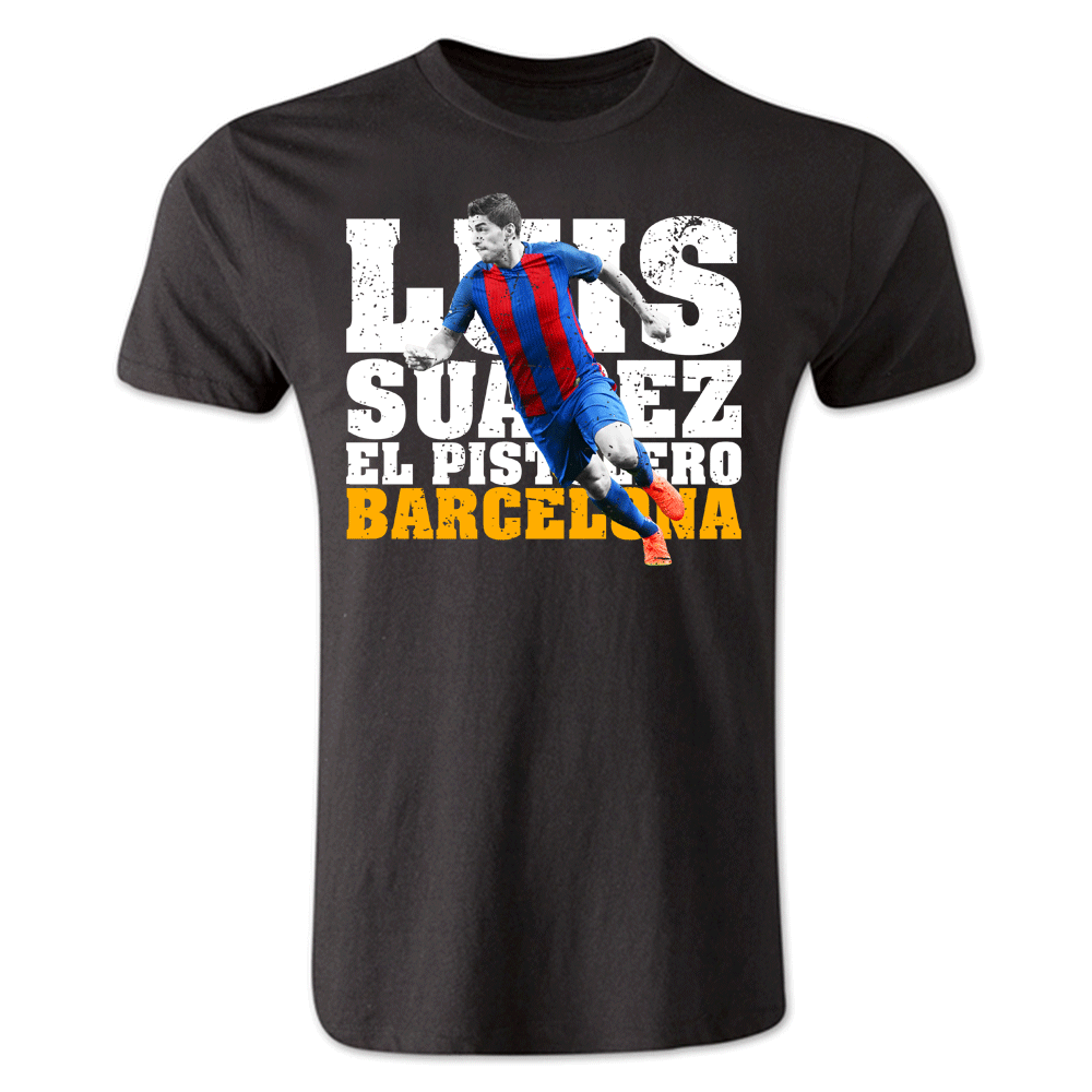 Luis Suarez Barcelona Player T-Shirt (Black) - Kids_1