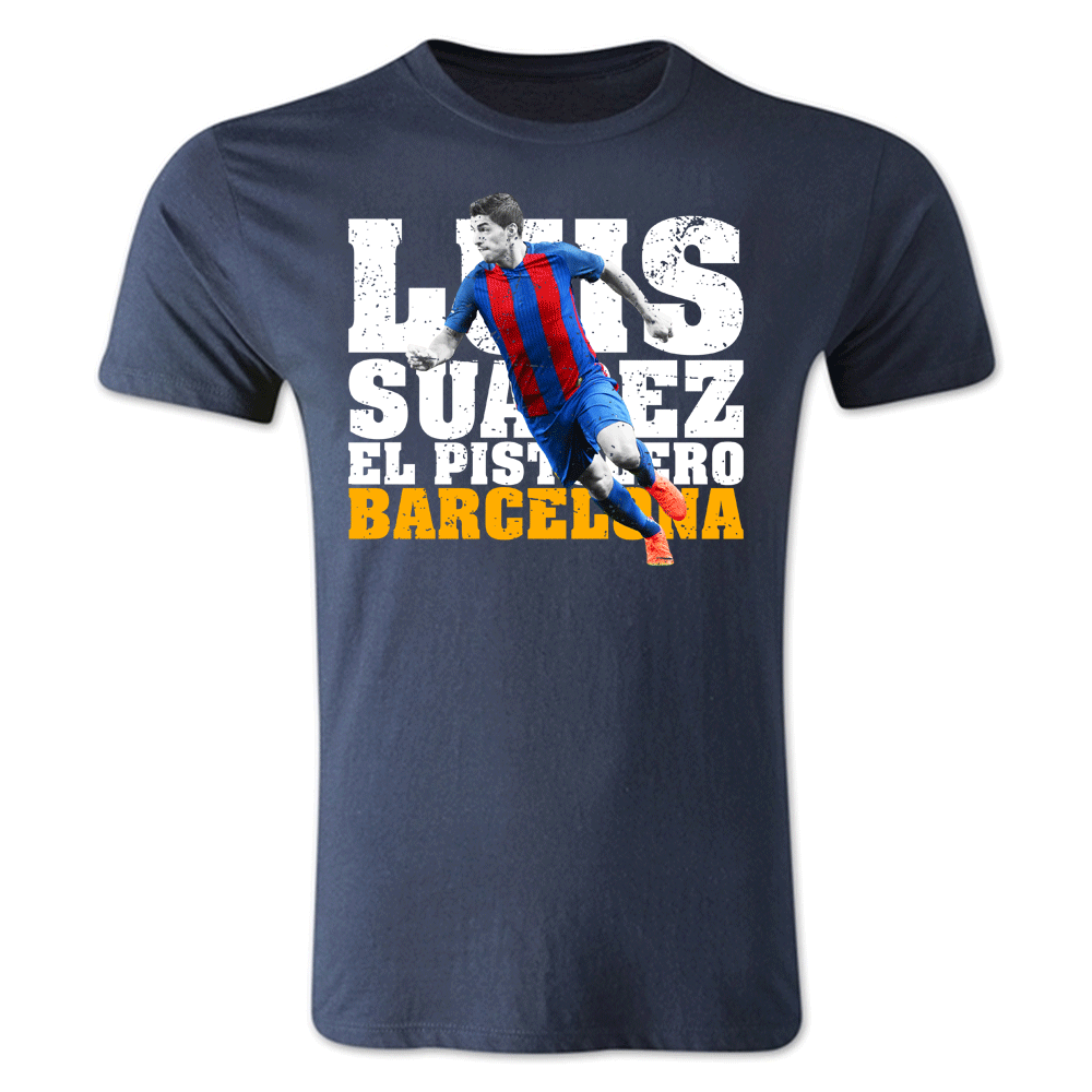 Luis Suarez Barcelona Player T-Shirt (Navy) - Kids_0