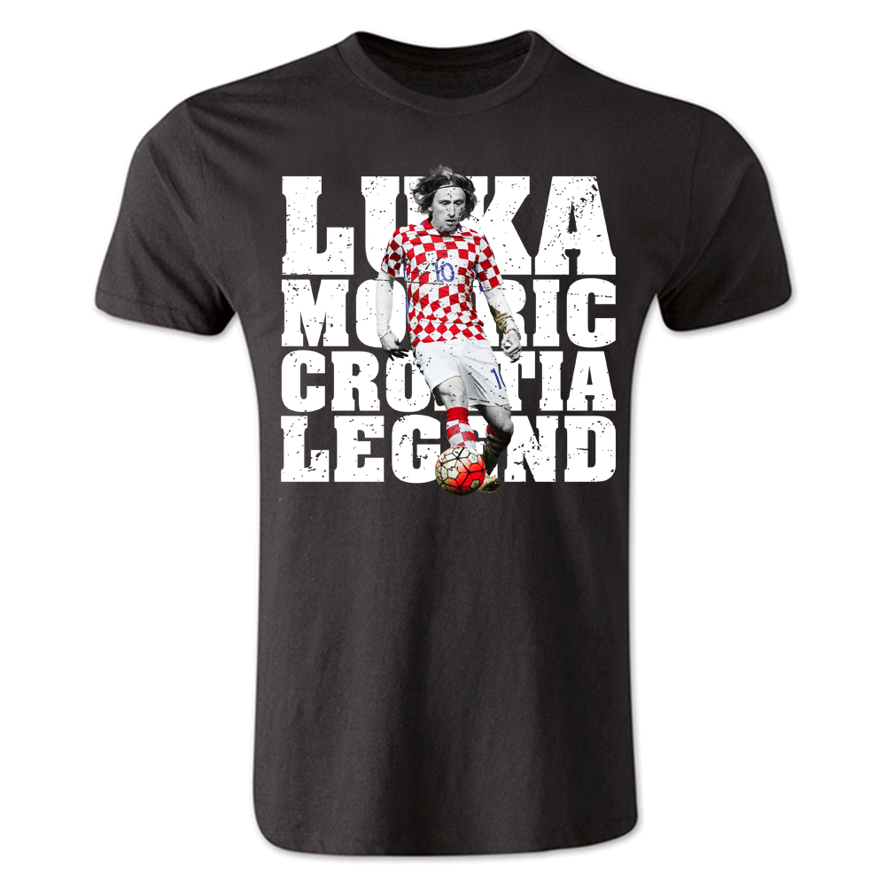 Luka Modric Croatia Player T-Shirt (Black) - Kids_0