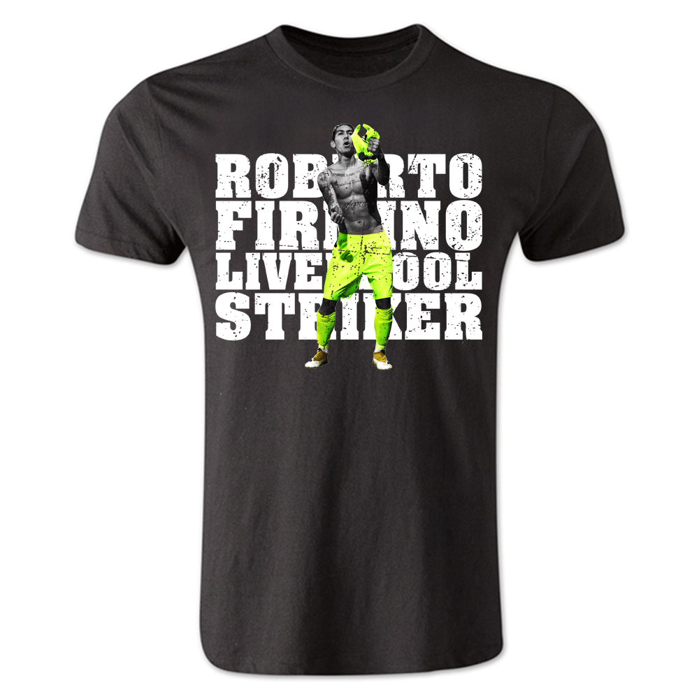 Roberto Firmino Liverpool Player T-Shirt (Black)_0