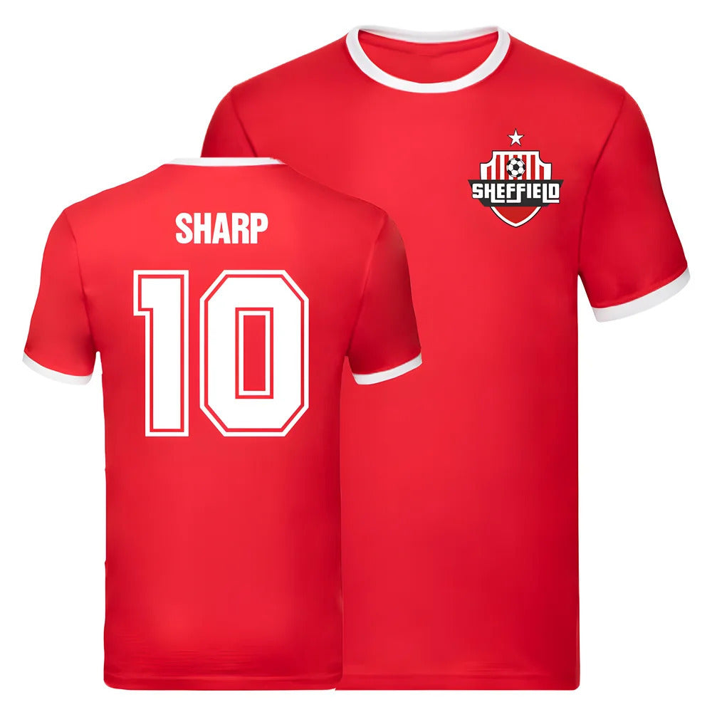 Billy Sharp Sheffield United 
Ringer Tee (Red)_0