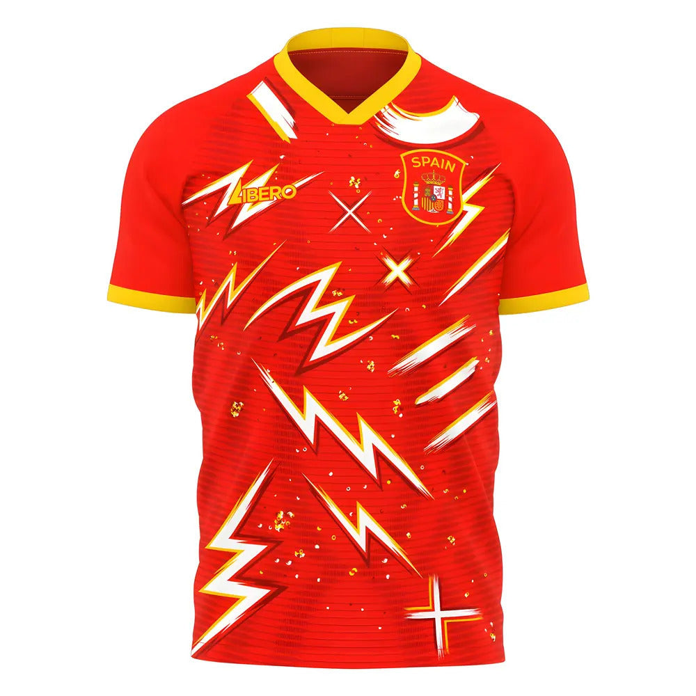  2025-2026 Spain Home Pre-Match Concept Shirt Little Boys_0