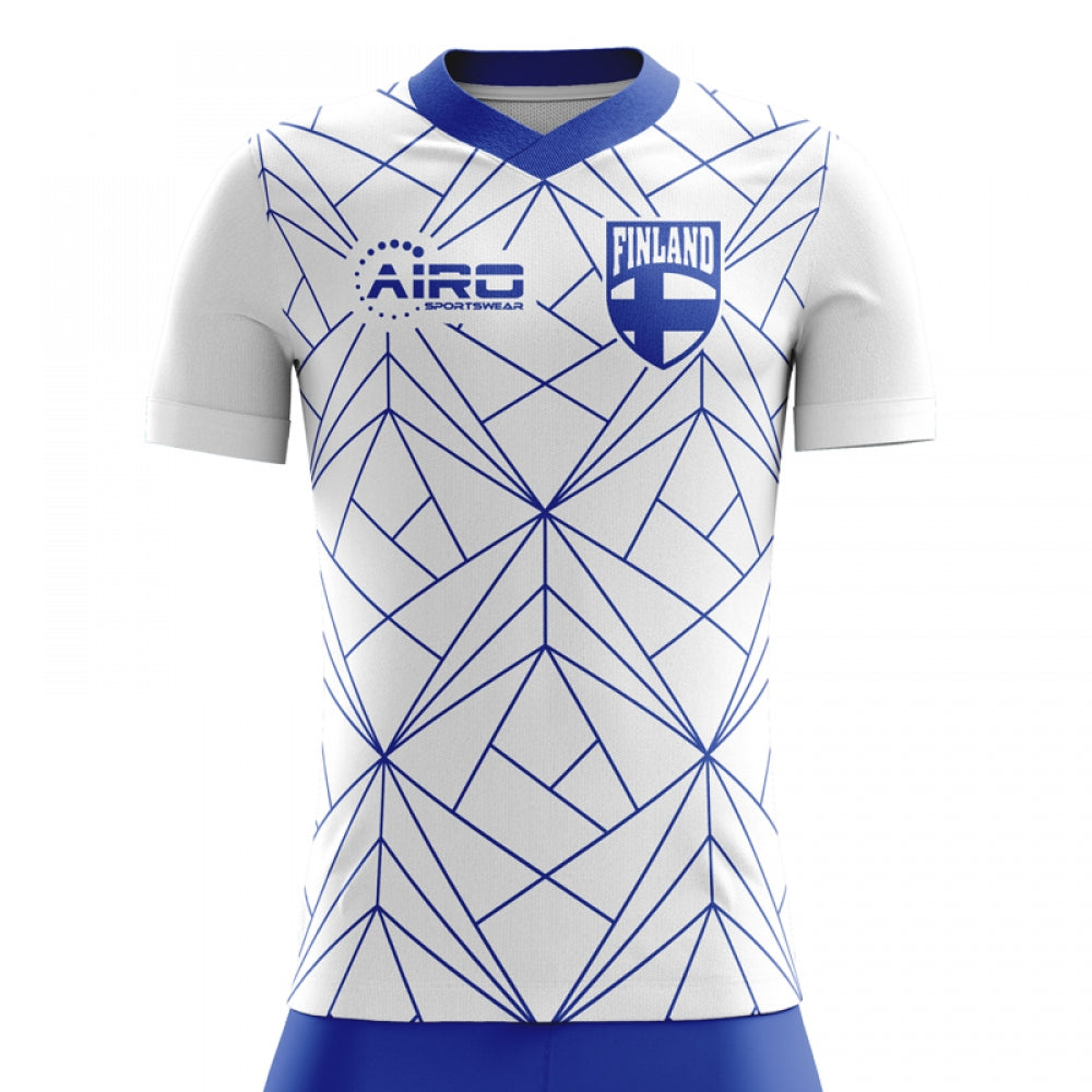2025-2026 Finland Home Concept Football Shirt - Kids (Long Sleeve)_0