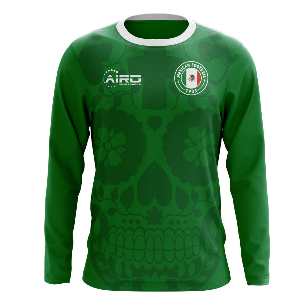 2025-2026 Mexico Long Sleeve Home Concept Football Shirt (Kids)_0