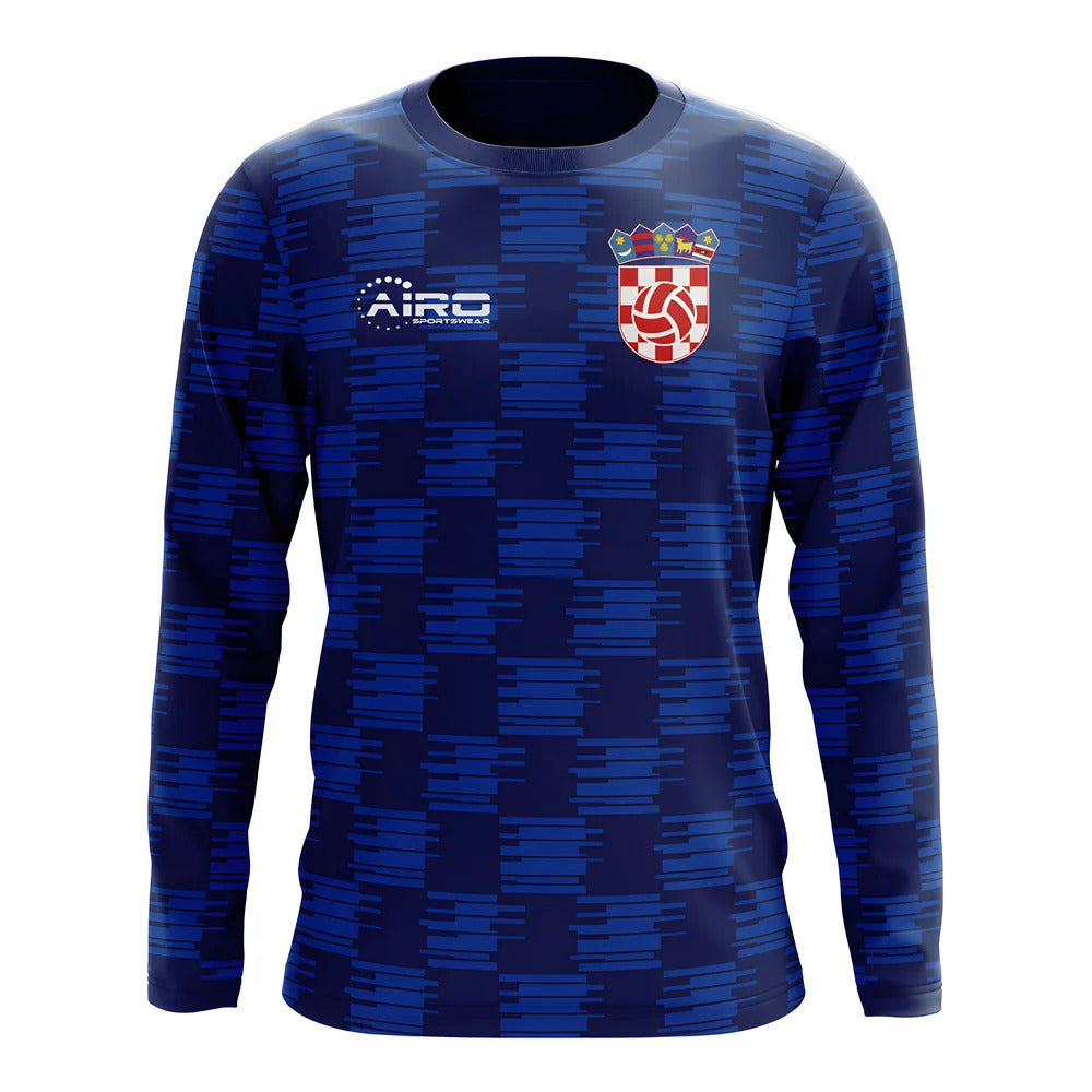 2025-2026 Croatia Long Sleeve Away Concept Football Shirt (Kids)_0