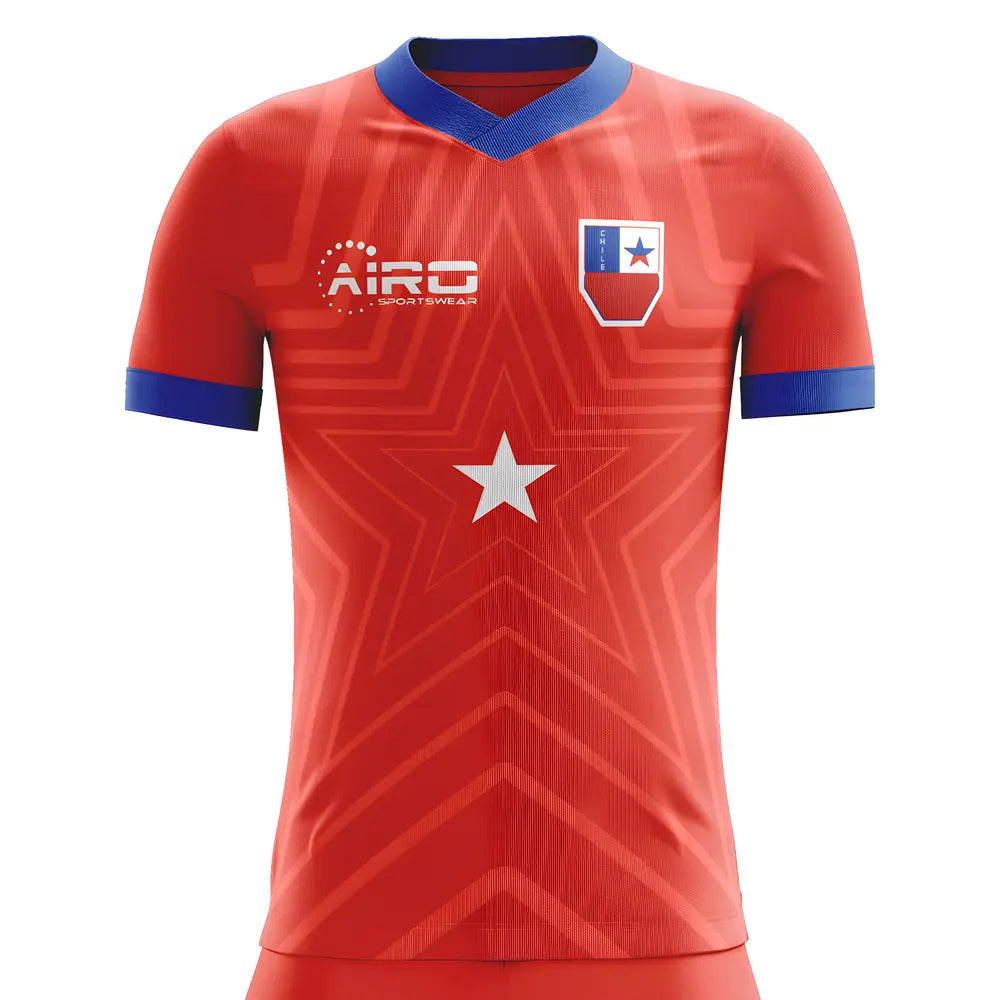 2025-2026 Chile Home Concept Football Shirt - Adult Long Sleeve_0