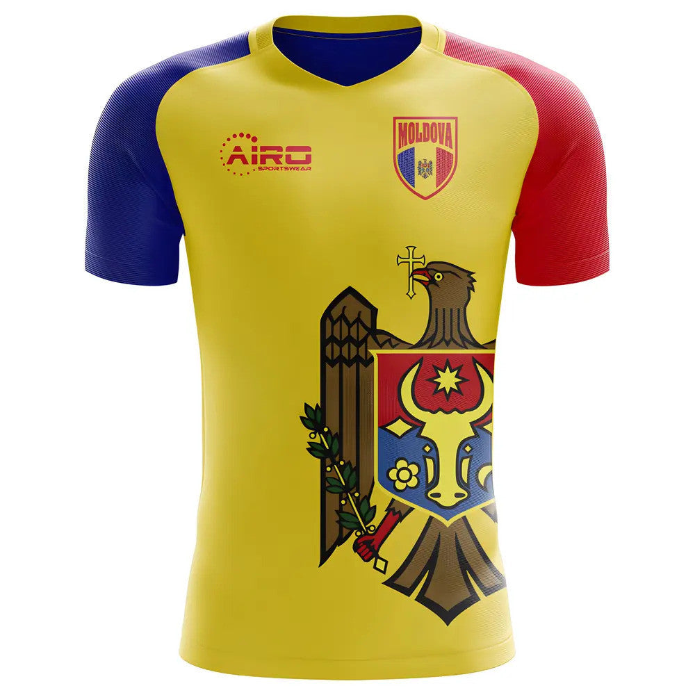 2025-2026 Moldova Home Concept Football Shirt - Kids (Long Sleeve)_0