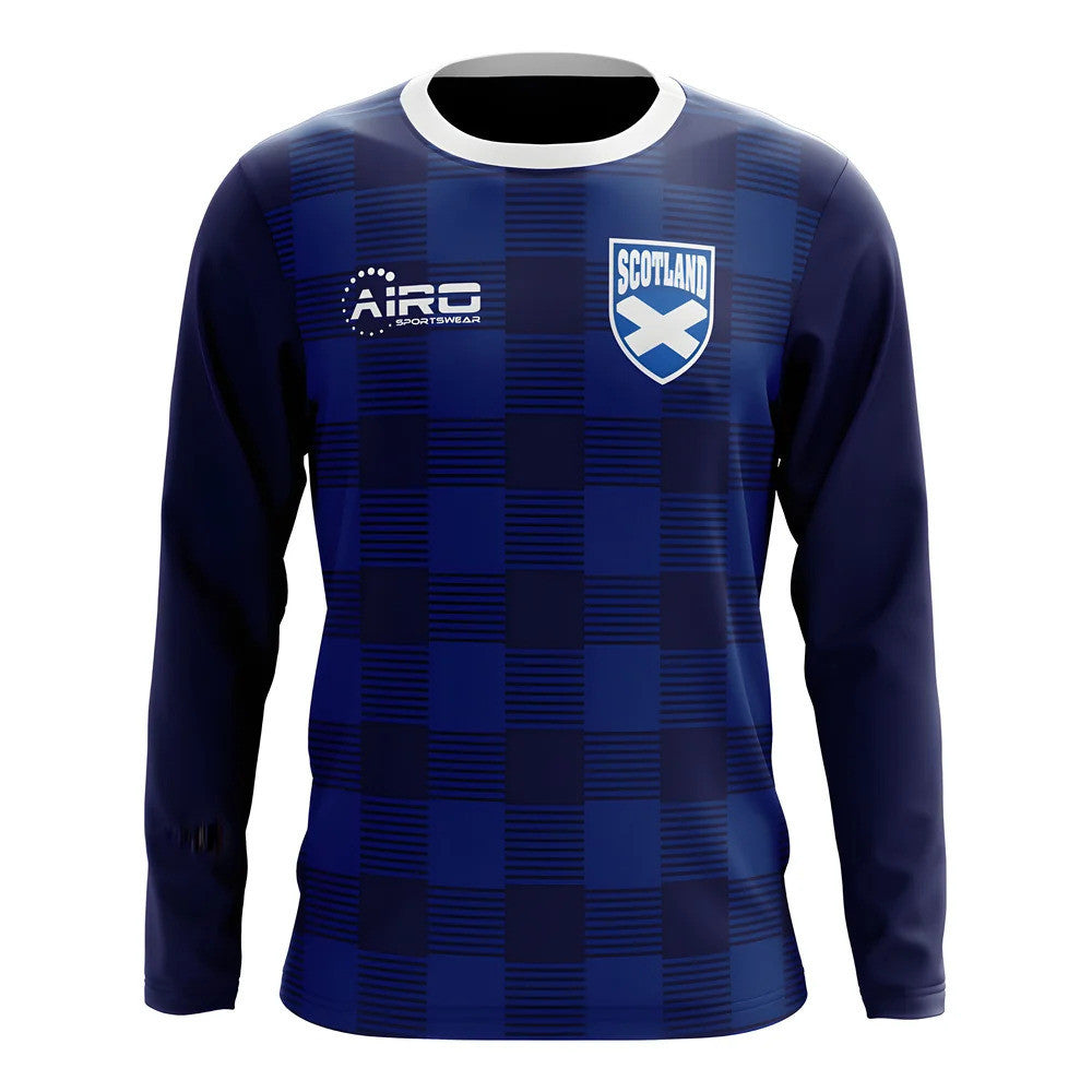 2025-2026 Scotland Long Sleeve Tartan Concept Football Shirt_0