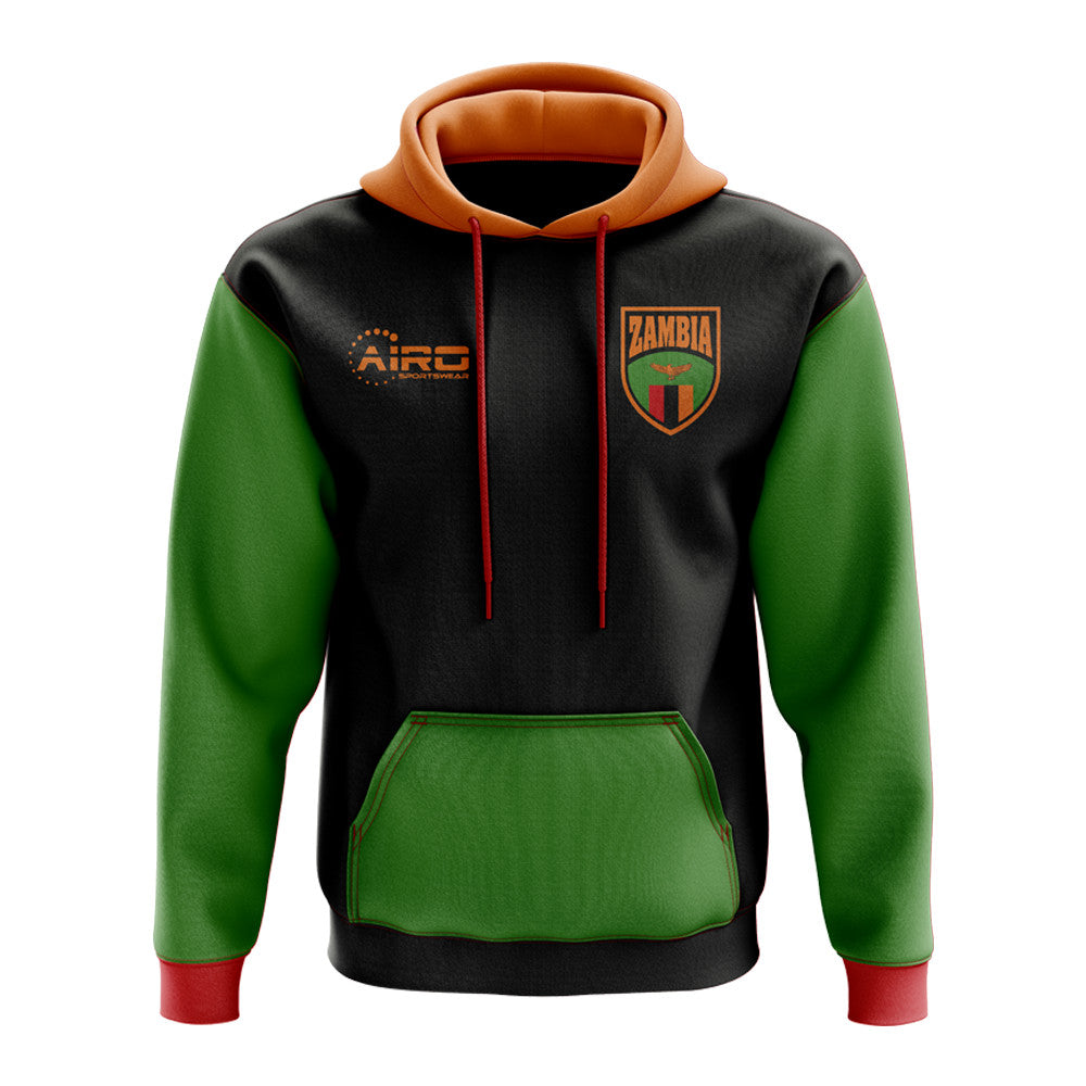 Zambia Concept Country Football Hoody (Black)_0