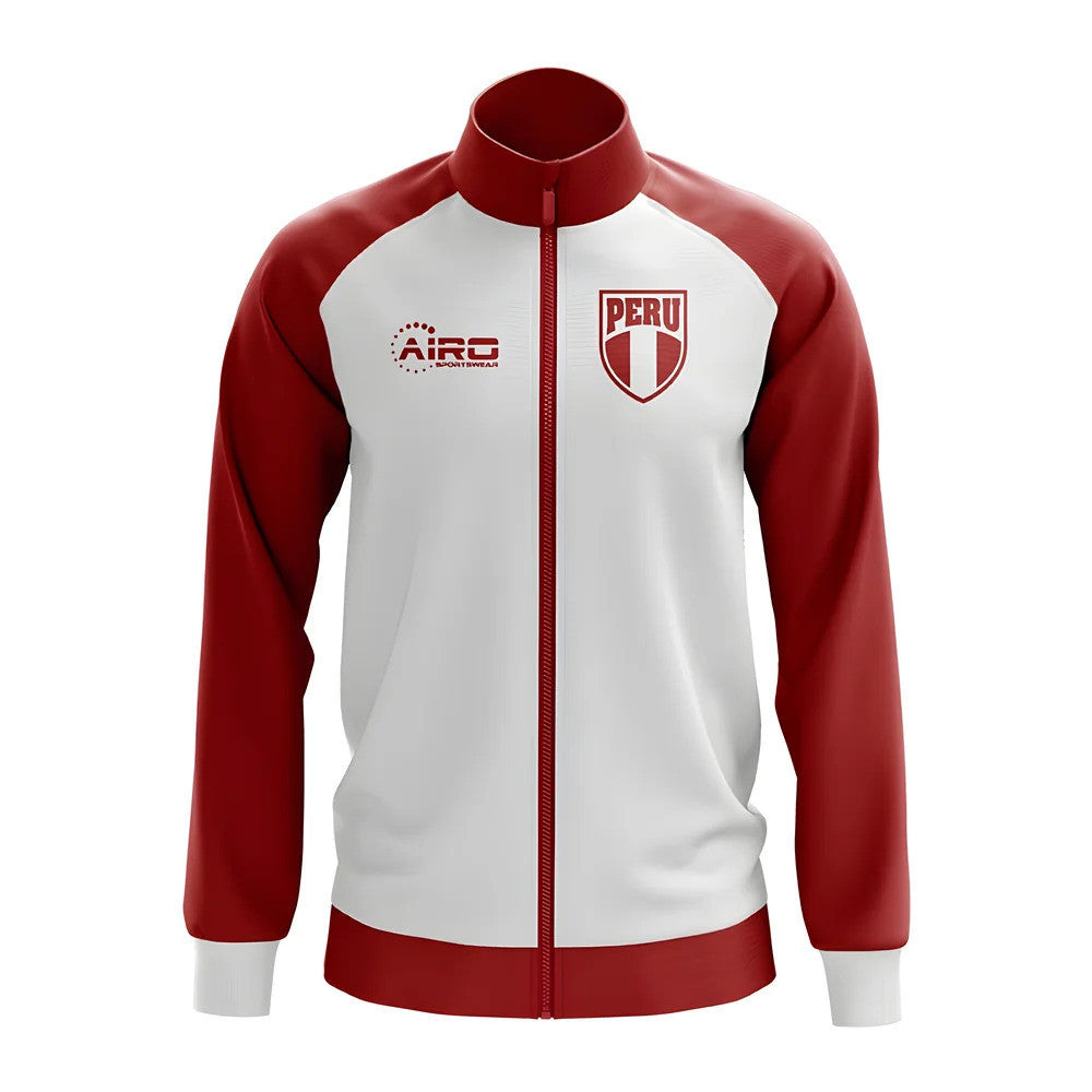 Peru Concept Football Track Jacket (White) - Kids_0