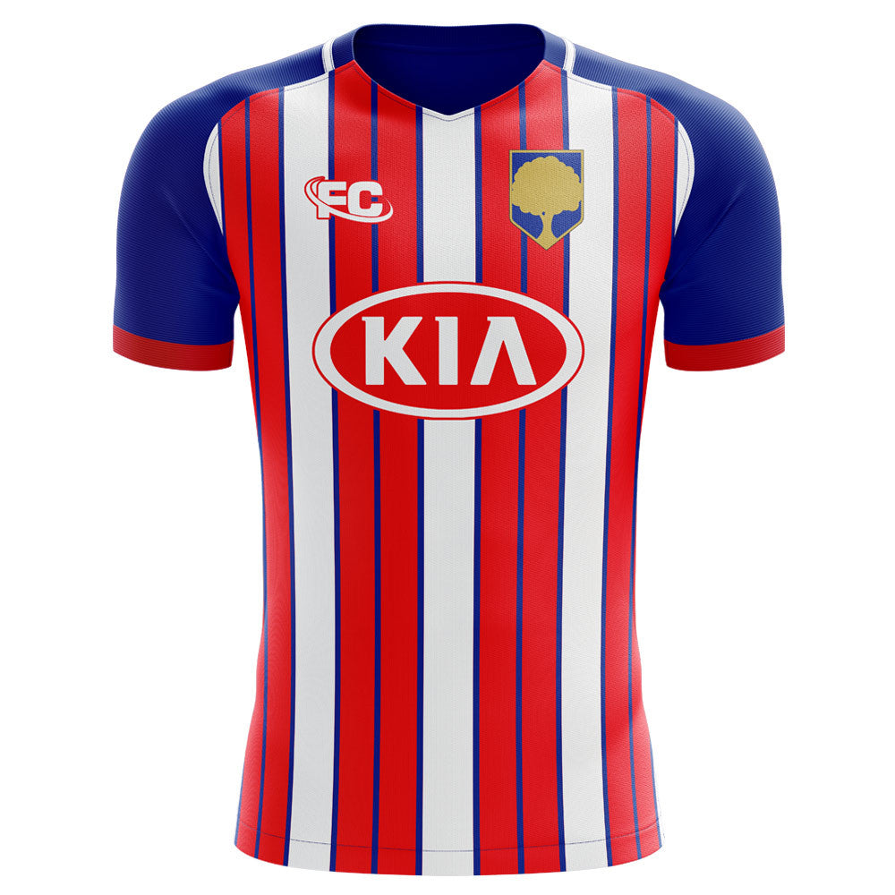 2018-2019 Atletico Madrid Fans Culture Home Concept Shirt - Little Boys_0