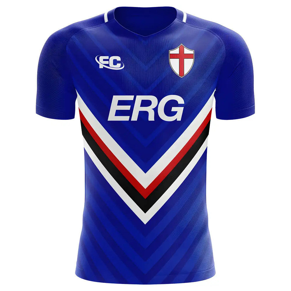 2018-2019 Sampdoria Fans Culture Home Concept Shirt - Little Boys_0