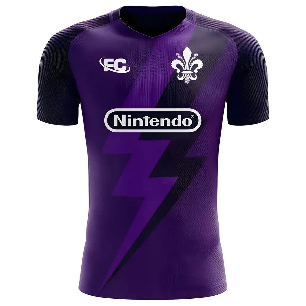 2025-2026 Fiorentina Fans Culture Home Concept Shirt (R Baggio 10) - Kids_2