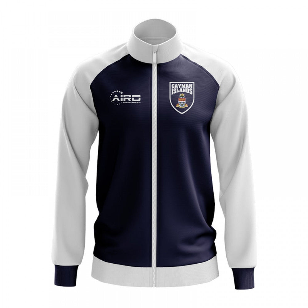 Cayman Islands Concept Football Track Jacket (Navy) - Kids_0