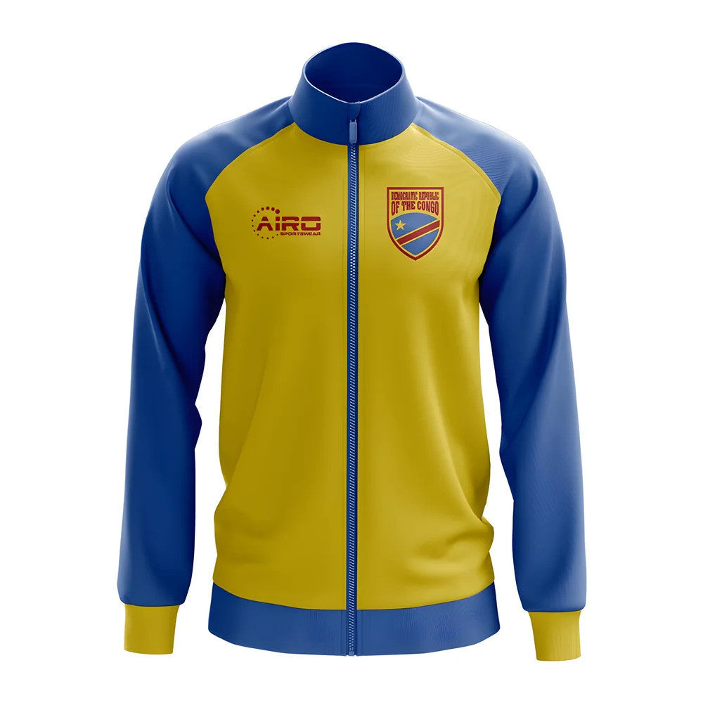 Democratic Republic Of Congo Concept Football Track Jacket (Yellow) - Kids_0