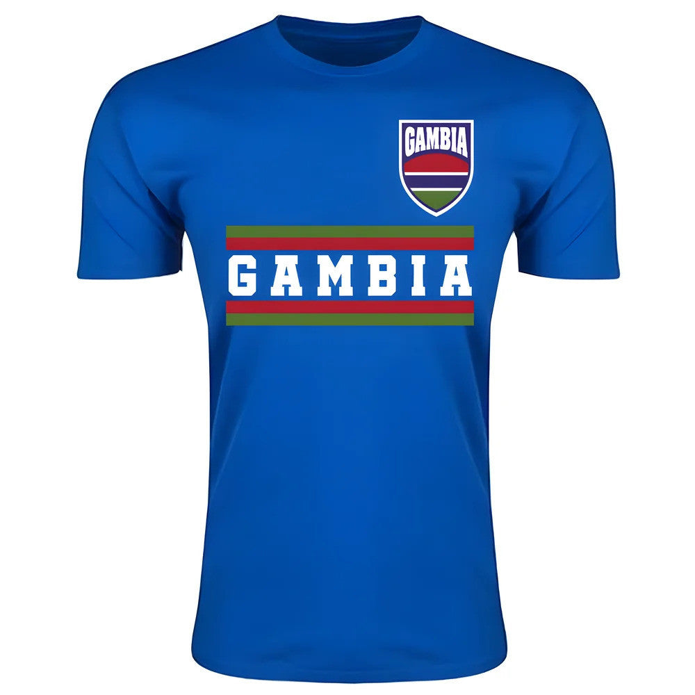 Gambia Core Football Country T-Shirt (Blue)_1