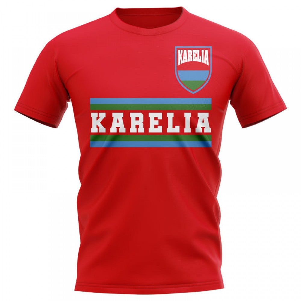 Karelia Core Football Country T-Shirt (Red)_0