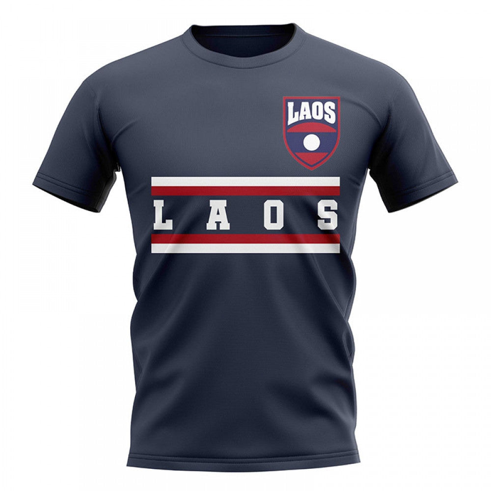 Laos Core Football Country T-Shirt (Navy)_0