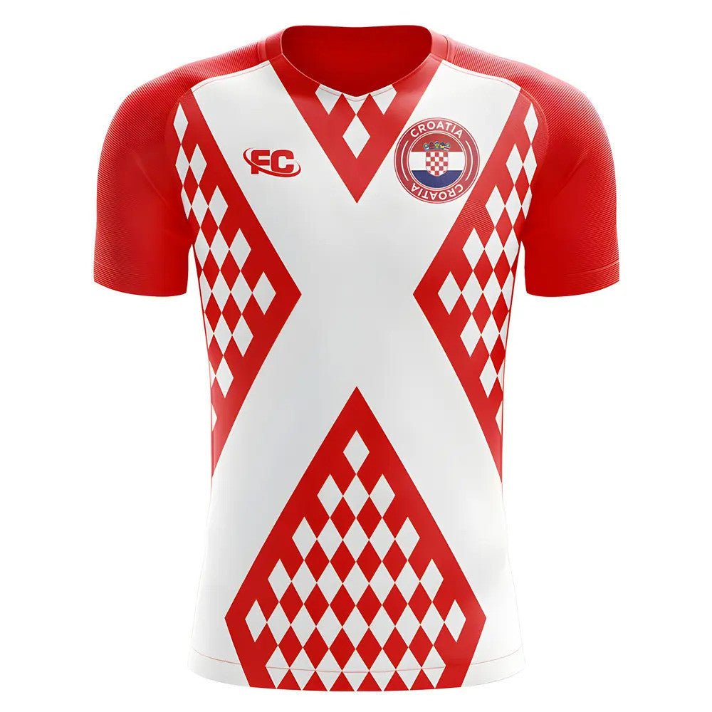 2018-2019 Croatia Fans Culture Home Concept Shirt - Little Boys_0