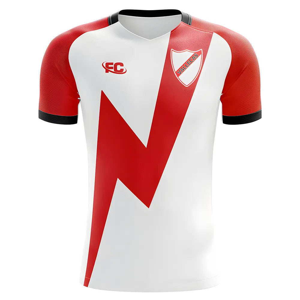 2018-2019 Rayo Vallecano Fans Culture Home Concept Shirt - Kids (Long Sleeve)_0