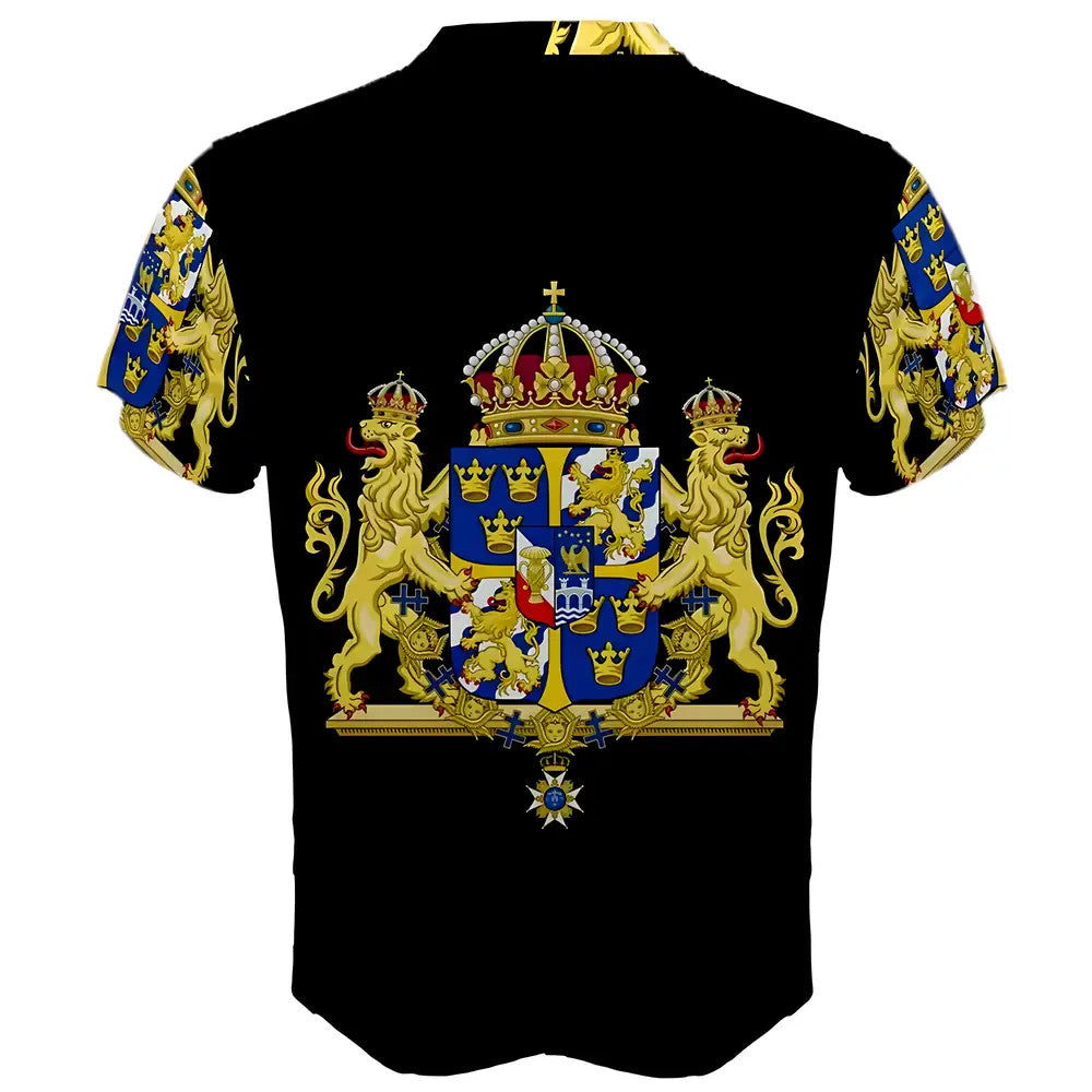 Sweden Coat of Arms Sublimated Sports Jersey - Kids_1