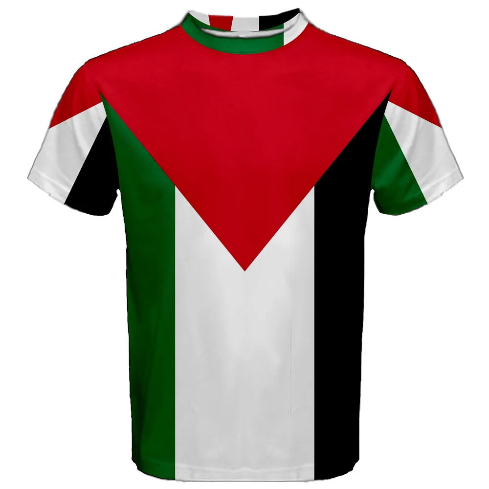 Palestine Flag Sublimated Sports Jersey - Kids_0