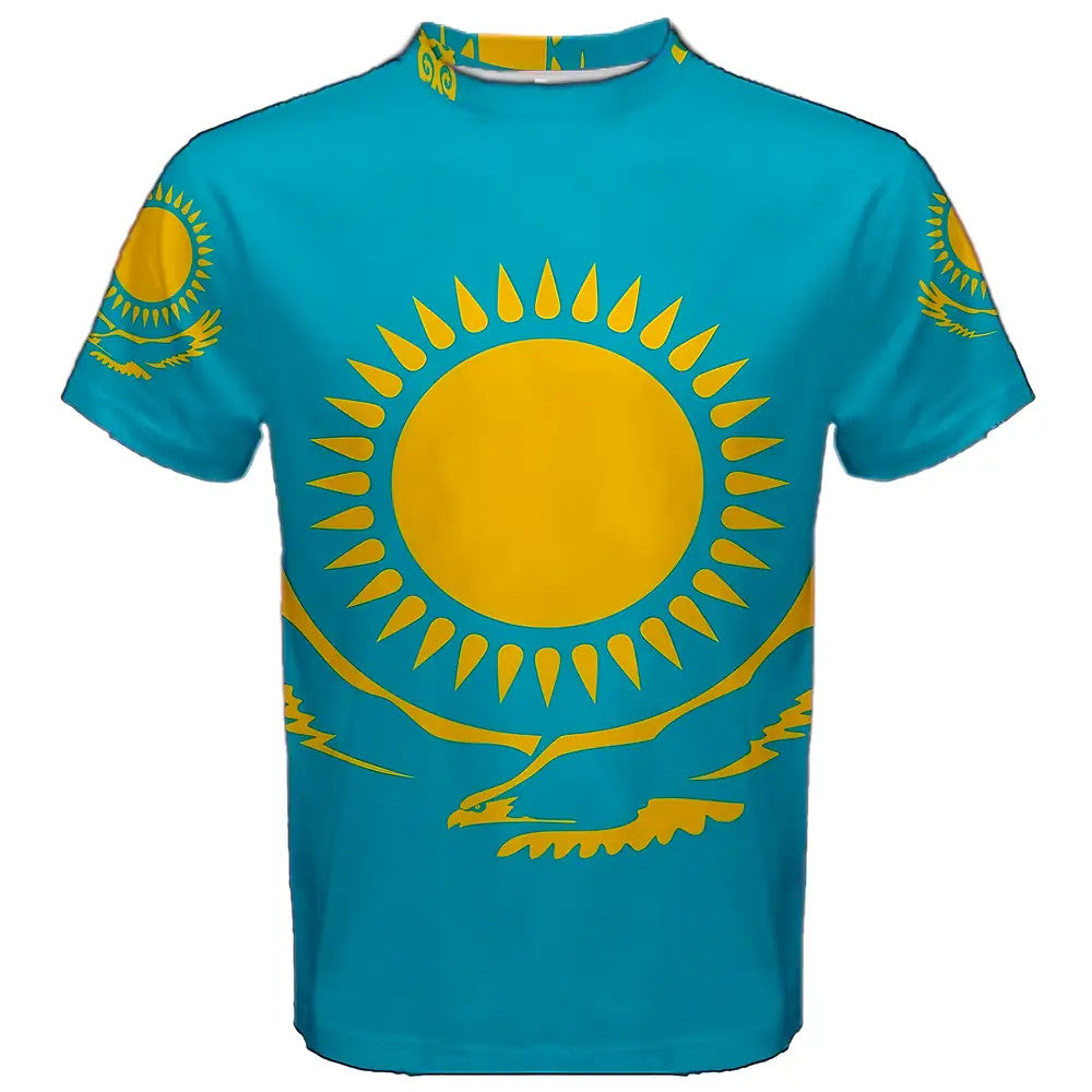 Kazakhstan Flag Sublimated Sports Jersey - Kids_0