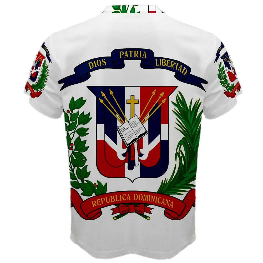 Dominican Republic Coat of Arms Sublimated Sports Jersey - Kids_1