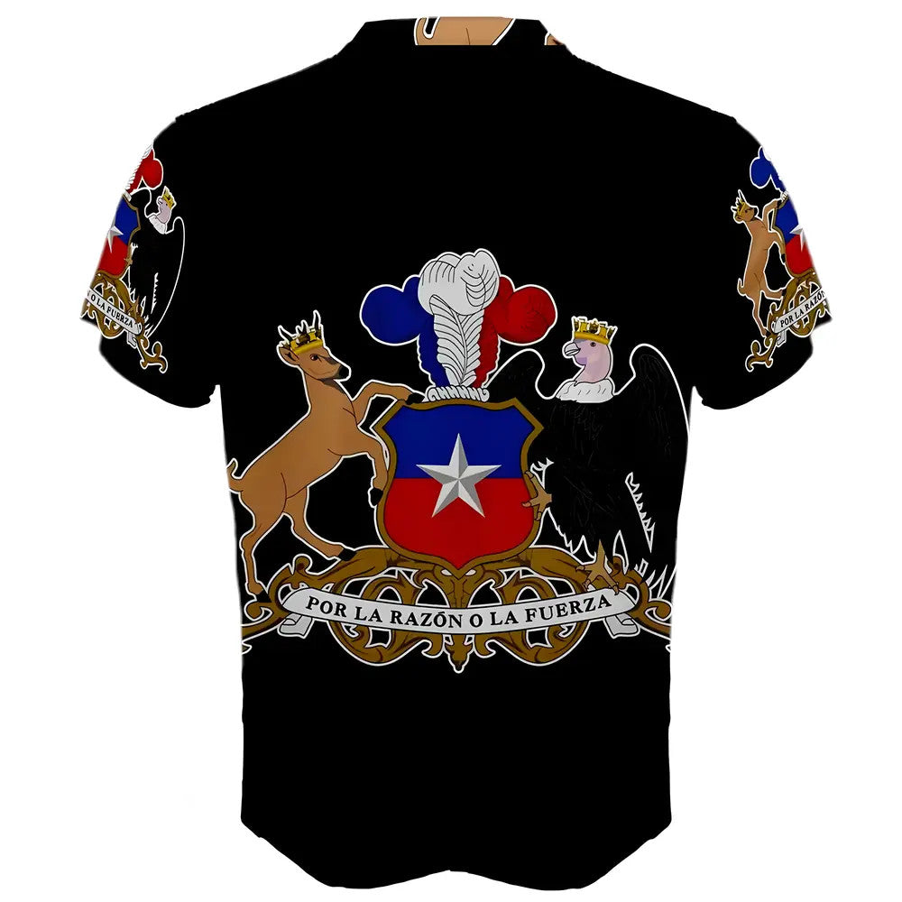 Chile Coat of Arms Sublimated Sports Jersey - Kids_1