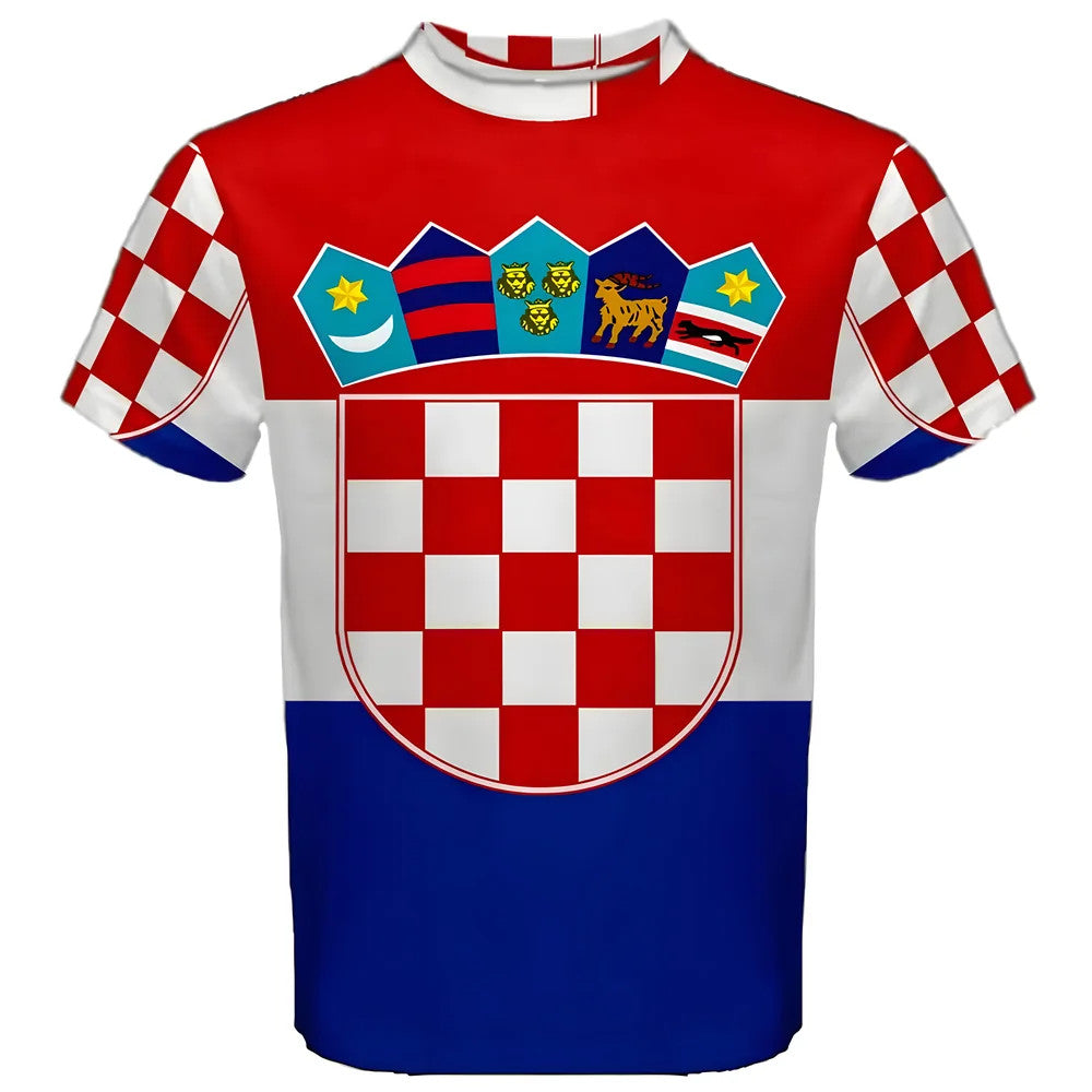 Croatia Flag Sublimated Sports Jersey - Kids_0