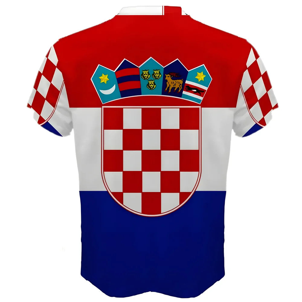 Croatia Flag Sublimated Sports Jersey - Kids_1