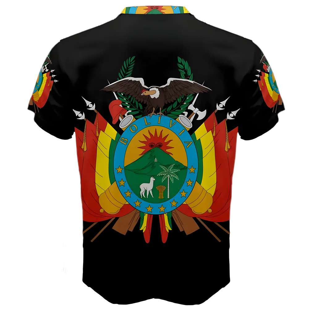 Bolivia Coat of Arms Sublimated Sports Jersey - Kids_1