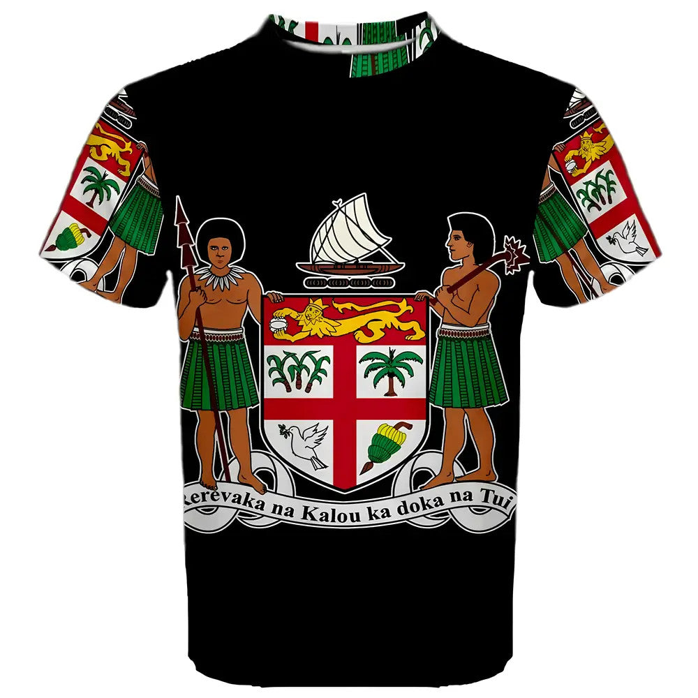 Fiji Coat of Arms Sublimated Sports Jersey - Kids_0