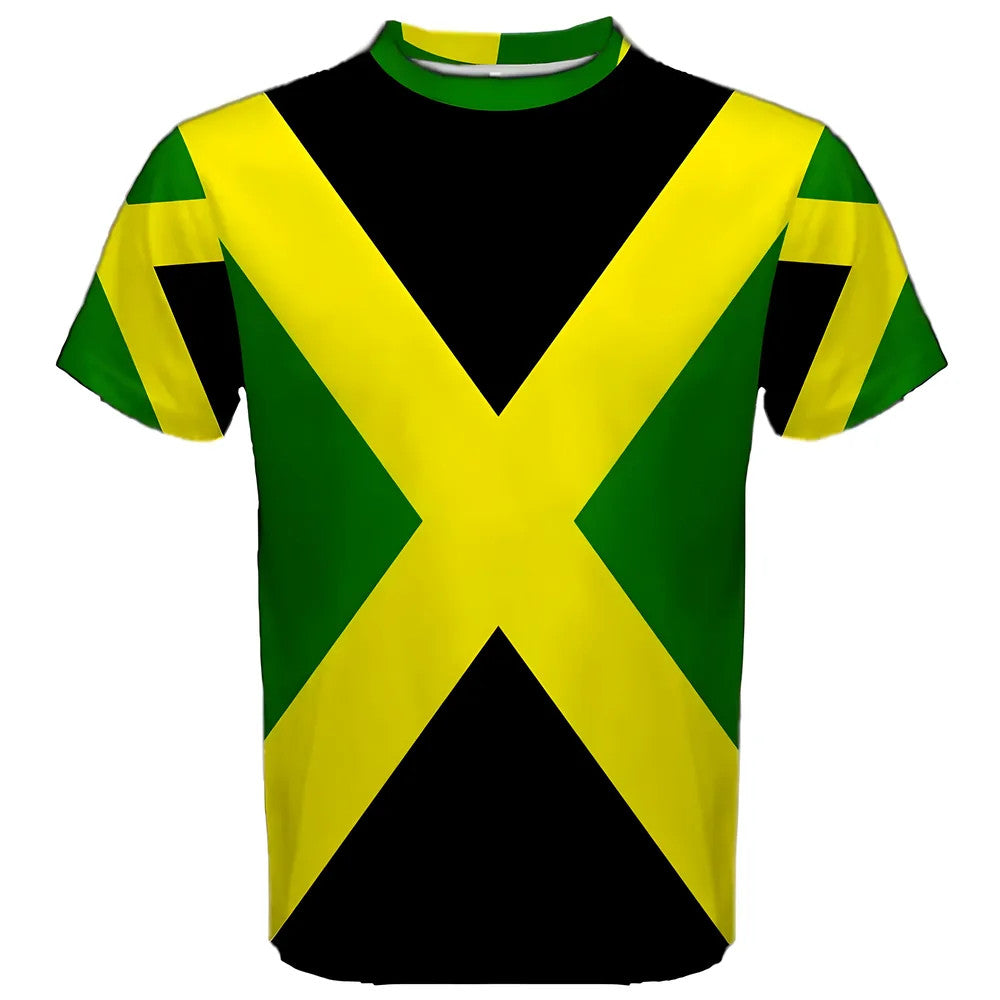 Jamaica Flag Sublimated Sports Jersey - Kids_0