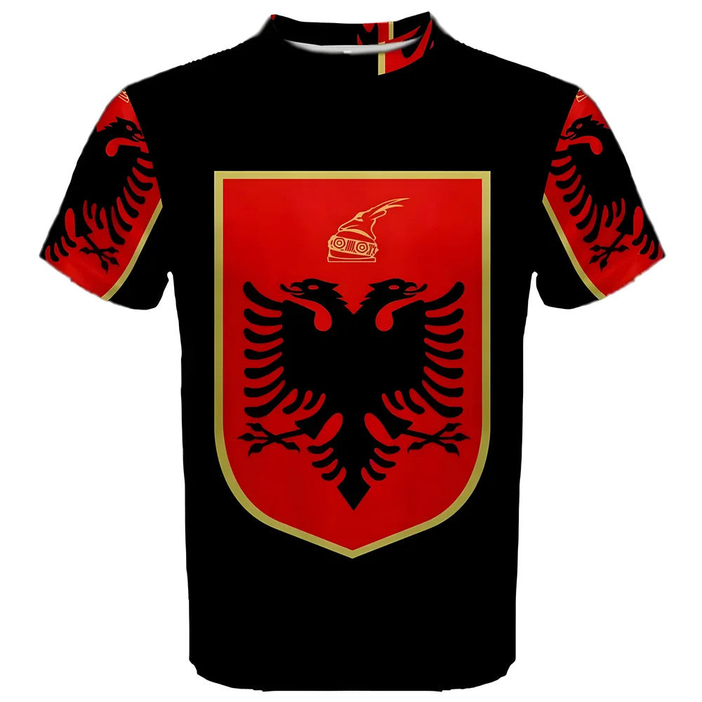 Albania Coat of Arms Sublimated Sports Jersey - Kids_0