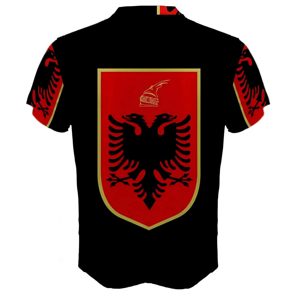 Albania Coat of Arms Sublimated Sports Jersey - Kids_1