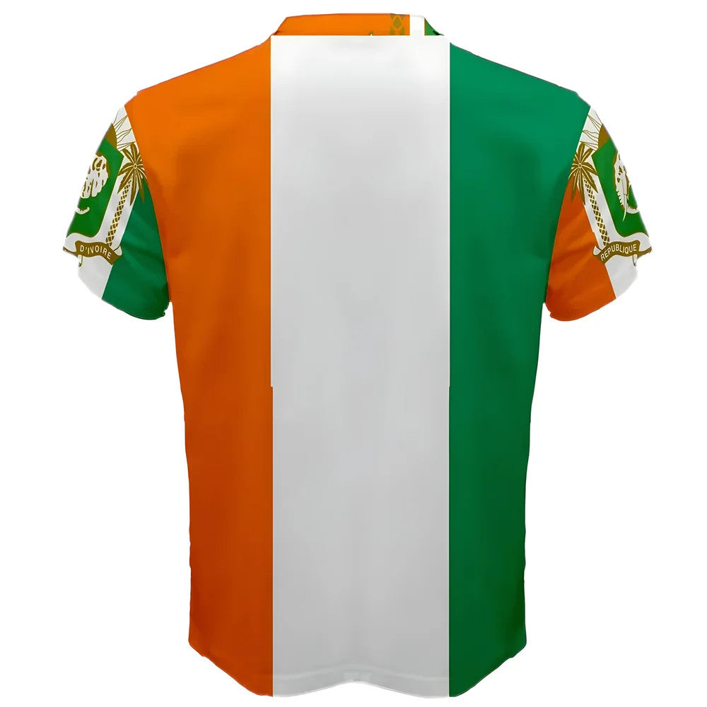 Ivory Coast Coat of Arms Sublimated Sports Jersey - Kids_1
