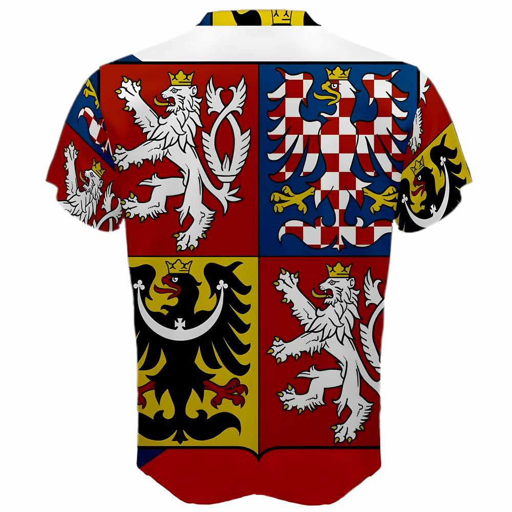 Czech Republic Coat of Arms Sublimated Sports Jersey - Kids_1