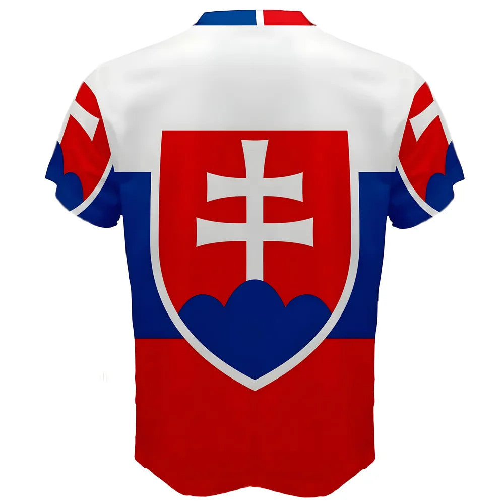 Slovakia Flag Sublimated Sports Jersey_1